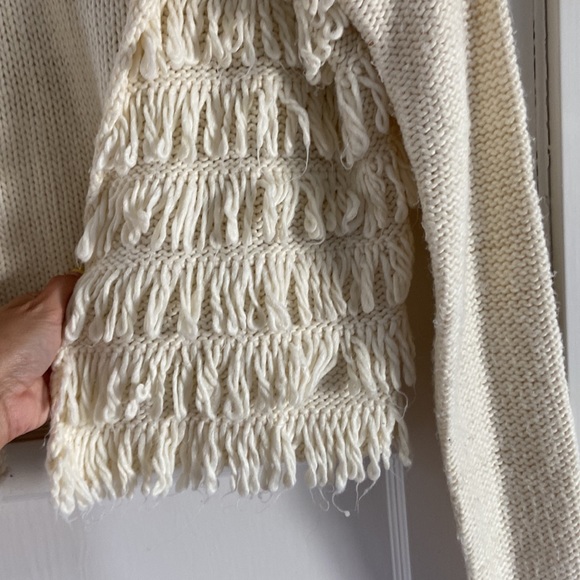 Volcom Shag Ivory Open Sweater Size Large - Picture 3 of 4